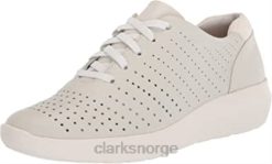 Clarks kvinner hvitt skinn clarks dame kayleigh aster oxford 8N86P576 hvitt skinn
