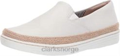 Clarks kvinner hvitt skinn dame marie pearl loafer clarks 8N86P692 hvitt skinn