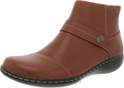 Clarks kvinner kvinners ashland furu motestøvel clarks mørkt brunt skinn 8N86P103 mørkt brunt skinn