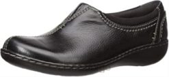 Clarks kvinner kvinners ashland joy loafer clarks svart skinn 8N86P677 Svart lær