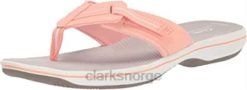 Clarks kvinner kvinners brinkley jazz flip-flop clarks fersken syntetisk 8N86P463 fersken syntetisk