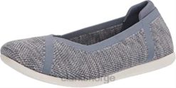 Clarks kvinner kvinners carly wish ballett flat clarks blå grå 8N86P2503 blågrå