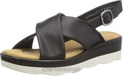 Clarks kvinner kvinners clara cove sandal clarks svart 8N86P317 svart