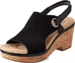 Clarks kvinner kvinners giselle sjøsandal svart sde clarks 8N86P2350 svart sde