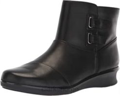 Clarks kvinner kvinners hope cody motestøvel svart skinn clarks 8N86P2158 Svart lær