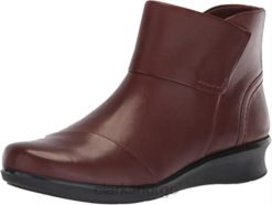 Clarks kvinner kvinners hope track fashion boot mahoga ny leather clarks 8N86P2846 mahogni skinn