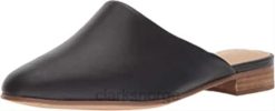 Clarks kvinner kvinners pure blush mule black leather clarks 8N86P918 Svart lær