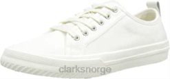 Clarks kvinner kvinners roxby blonder sneaker hvit canvas clarks 8N86P678 hvitt lerret