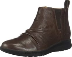 Clarks kvinner kvinners un adorn mid slouch boots brune clarks 8N86P2582 brun