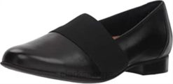Clarks kvinner kvinners un blush loafer svart skinn clarks 8N86P342 Svart lær