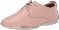 Clarks kvinner kvinners un coral blonder sneaker clarks blush leather 8N86P959 blush skinn