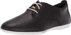 Clarks kvinner kvinners un coral blonder sneaker clarks svart skinn 8N86P303 Svart lær