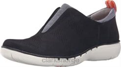 Clarks kvinner kvinners un spirit slip-on loafer marine nubuck clarks 8N86P2414 marineblå nubuck