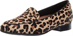 Clarks kvinner leopard po ny hår clarks kvinners un blush ease loafer 8N86P1408 leopard ponni hår skinn
