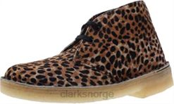 Clarks kvinner leopard prt po ny clarks ørkenstøvel chukka for kvinner 8N86P659 leopard prt ponni