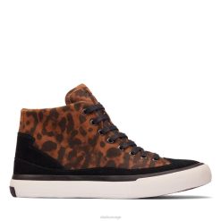 Clarks kvinner leopard semsket skinn clarks aceley zip hi leopard semsket skinn 8N86P5352 leopard semsket skinn