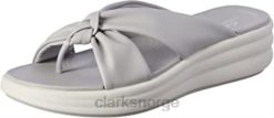 Clarks kvinner lys grå kvinners drift ave sandal clarks 8N86P1444 lysegrå