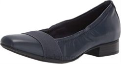 Clarks kvinner marine clarks kvinners tilmont slip ballet flat 8N86P2755