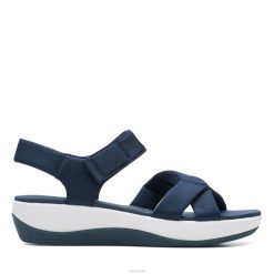 Clarks kvinner marine tekstil clarks arla gracie 8N86P3384 marine tekstil