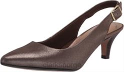 Clarks kvinner metallisk skinn dame linvale sondra pumpe clarks 8N86P2916 metallisk skinn