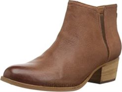 Clarks kvinner mørk brun clarks ankelstøvlett i maypearl ramie for kvinner 8N86P2488 mørk brunfarge