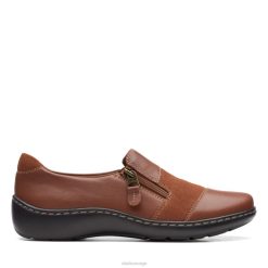 Clarks kvinner mørk brun kombinasjon cora havn mørk brun kombinasjon clarks 8N86P6252 mørk brun kombinasjon