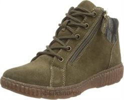 Clarks kvinner oliven semsket kvinners caroline park motestøvel Clarks 8N86P2092 oliven semsket skinn