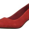 Clarks kvinner rød dame linvale jerica pumpe clarks 8N86P932 rød