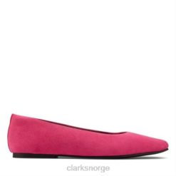 Clarks kvinner rosa semsket skinn clarks pure ballet2 8N86P3944 rosa semsket skinn