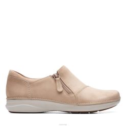 Clarks kvinner sand nubuck clarks appley glidelås 8N86P3323 sand nubuck