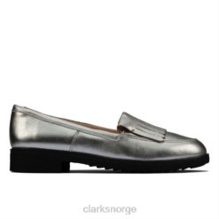 Clarks kvinner sølv metallic clarks griff kilt 8N86P3987 sølv metallic