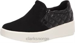 Clarks kvinner svart combi clarks layton step sneaker for kvinner 8N86P939 svart kombi