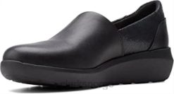 Clarks kvinner svart combi kayleigh step dame slip on shoes clarks 8N86P1772 svart kombi