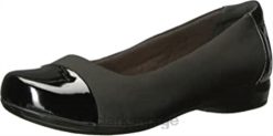 Clarks kvinner svart multi clarks kvinners kinzie time flat 8N86P2552 svart multi