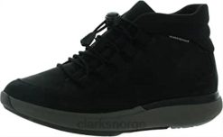 Clarks kvinner svart nubuck clarks un cruise mid joggesko for kvinner 8N86P139 svart nubuck