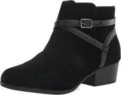 Clarks kvinner svart semsket skinn adreena hi ankelstøvlett clarks for kvinner 8N86P676 svart semsket skinn