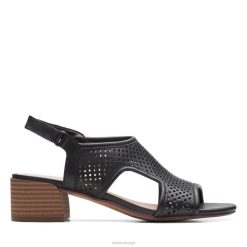 Clarks kvinner svart skinn clarks caroleigh star 8N86P3219 Svart lær