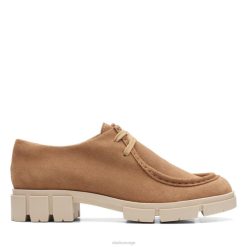 Clarks kvinner teala wally lys tan semsket skinn clarks lys tan semsket skinn 8N86P5143 lett brunt semsket skinn