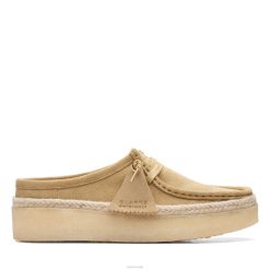 Clarks kvinner wallabee cup lo clarks lønn semsket skinn 8N86P3399 lønn semsket skinn