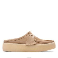 Clarks kvinner wallabee cup lo clarks lys brun fôret 8N86P3069 lett brunfarget