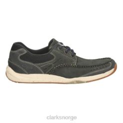 Clarks menn allston edge clarks marine nubuck 8N86P4525 marineblå nubuck