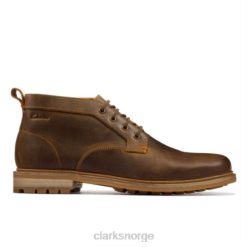 Clarks menn bivoks skinn clarks foxwell mid 8N86P4371 bivoks skinn