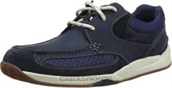 Clarks menn blue clarks langton lane sneaker for menn 8N86P1760 blå