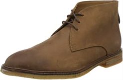 Clarks menn brun mørk brun lea clarks herre clarkdale bara klassiske støvler 8N86P2104 brun mørk tan lea