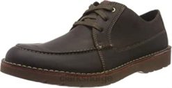 Clarks menn brun mørk brun lea mørk brun lea clarks herre vargo vibe derbys 8N86P1307 brun mørk brun lea mørk brun lea
