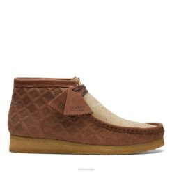 Clarks menn brun/rød clarks wallabee støvel 8N86P3640 brun/rød