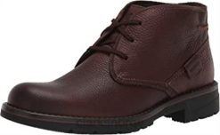 Clarks menn brunt tumlet skinn clarks morris peak vanntett chukka støvel for menn 8N86P1787 brunt tumlet skinn