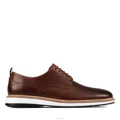 Clarks menn chantry walk clarks mørkt brunt skinn 8N86P3663 mørkt brunt skinn
