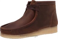 Clarks menn clarks bivoks herre wallabee støvel chukka 8N86P1081 bivoks