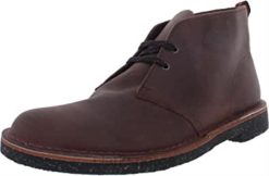 Clarks menn clarks burgunder skinn herre bushacre 3 chukka støvel 8N86P65 burgunder skinn